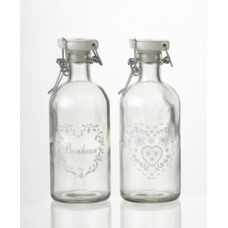 Vintage Bonheur Heart Bottle